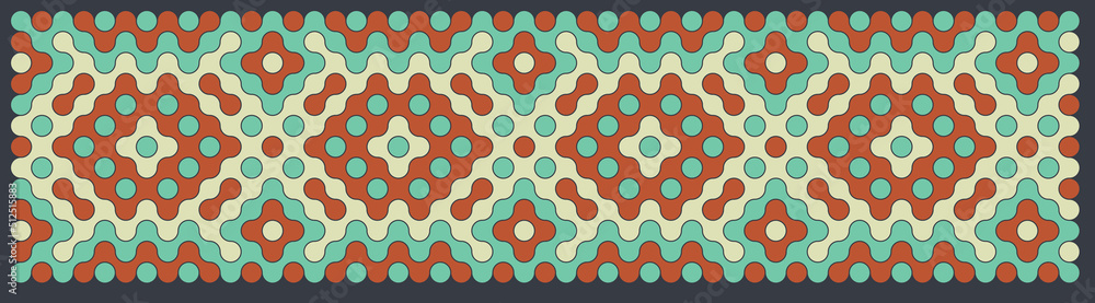 Multicolor truchet tiling connections illustration Multicolor truchet tiling connections illustration