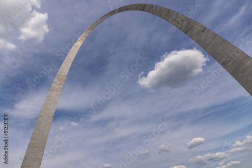Gateway Arch in St. Louis, Missouri, landmark and a symbol of the expansion to the West of the United States