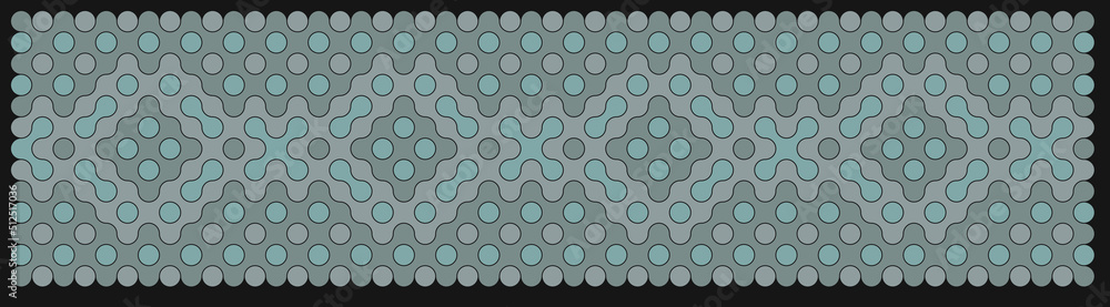 Multicolor truchet tiling connections illustration Multicolor truchet tiling connections illustration