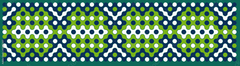 Multicolor truchet tiling connections illustration Multicolor truchet tiling connections illustration