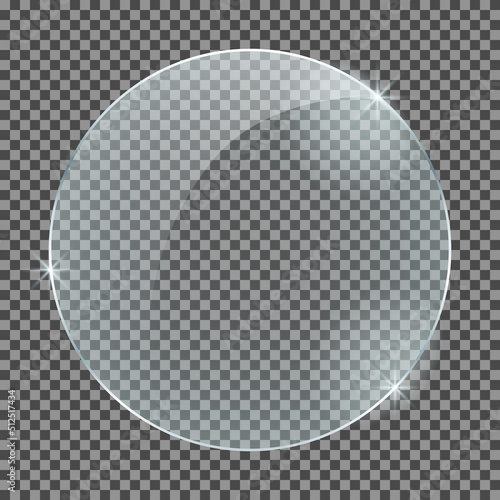 Glass plate isolated on a transparent background
