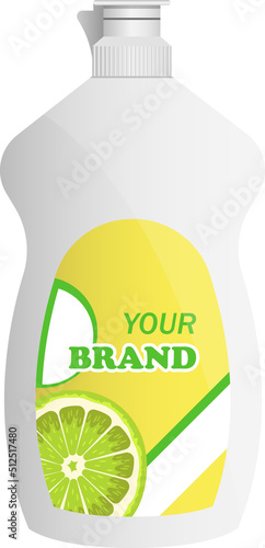 Diswashing liquid bottle clipart design illustration photo