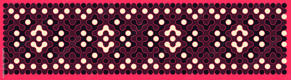 Multicolor truchet tiling connections illustration Multicolor truchet tiling connections illustration