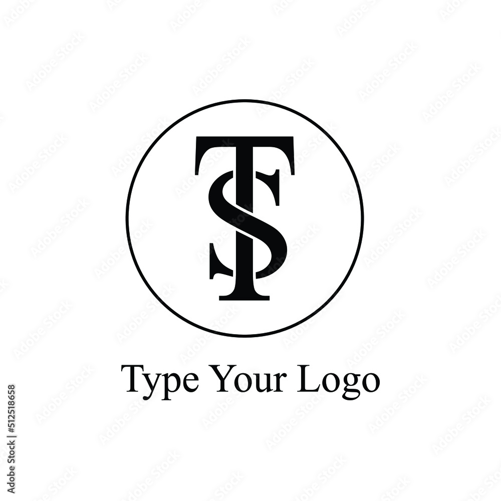 St logo design with white background St logo design with white background