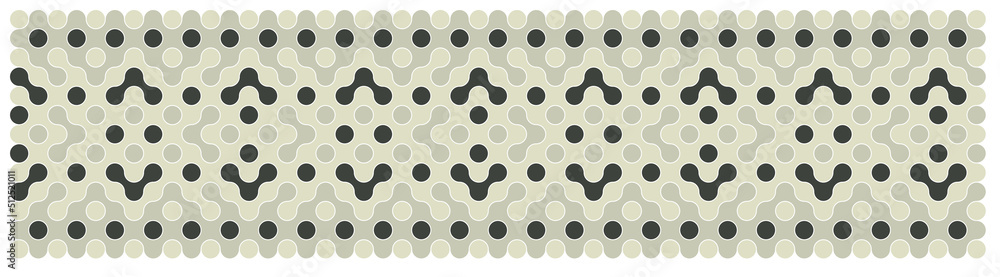 Multicolor truchet tiling connections illustration Multicolor truchet tiling connections illustration
