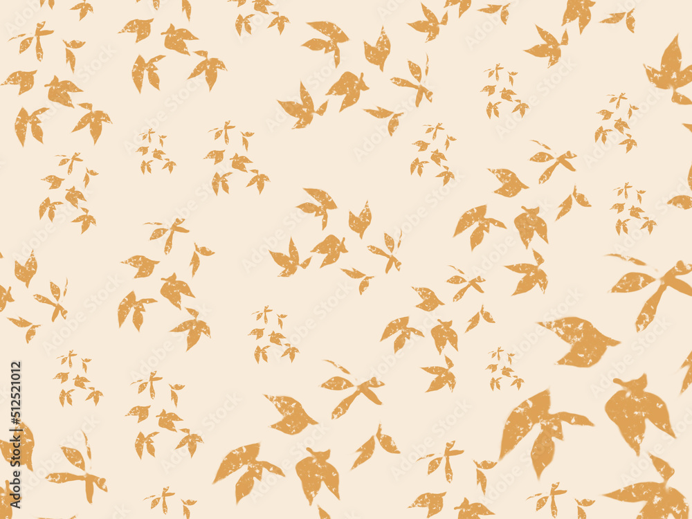 seamless pattern background with autumn leaves