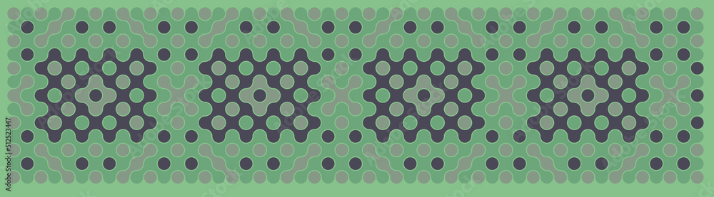 Multicolor truchet tiling connections illustration Multicolor truchet tiling connections illustration