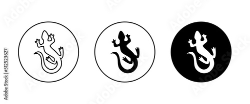animal vector lizard salamander gecko crocodile and reptiles icon, sign, symbol, logo, illustration, editable stroke, flat design style isolated on white linear