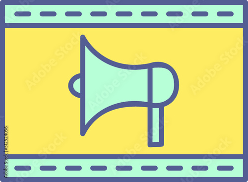 Unique Internet Ads Vector Icon