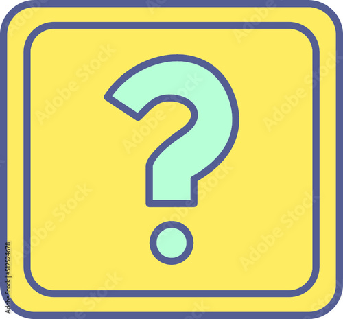 Unique Question Mark Vector Icon