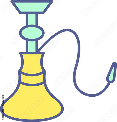 Unique Hookah Vector Icon