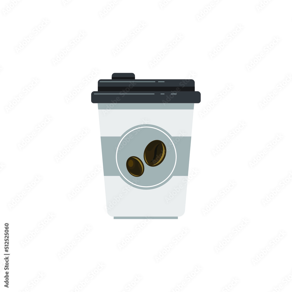 coffee cup icon flat style coffee cup icon flat style