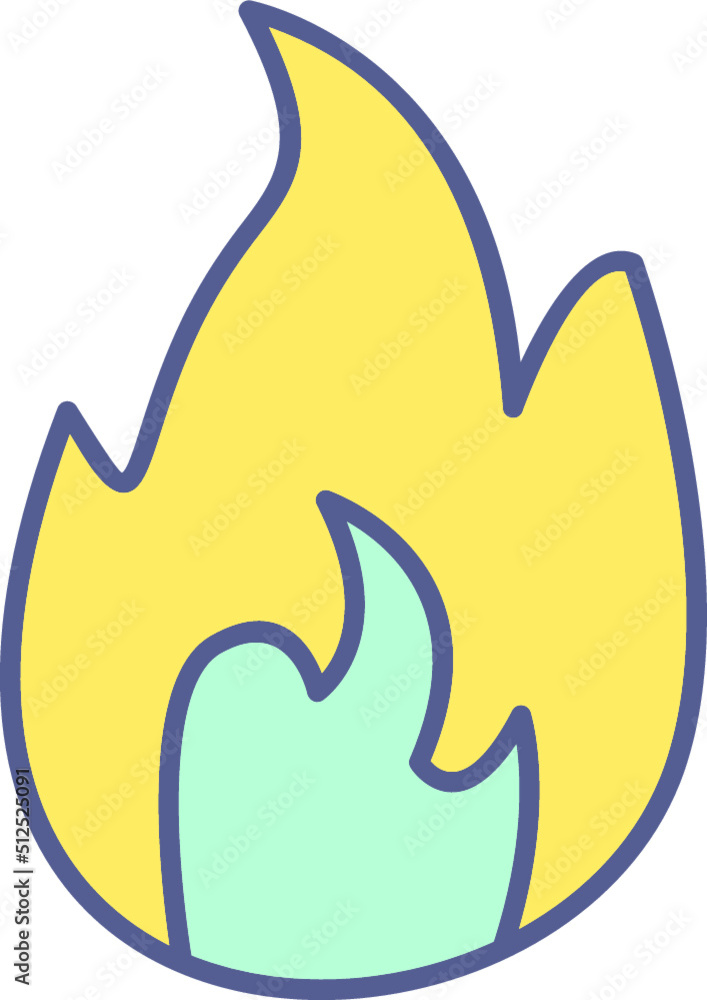 Unique Flame Vector Icon Unique Flame Vector Icon