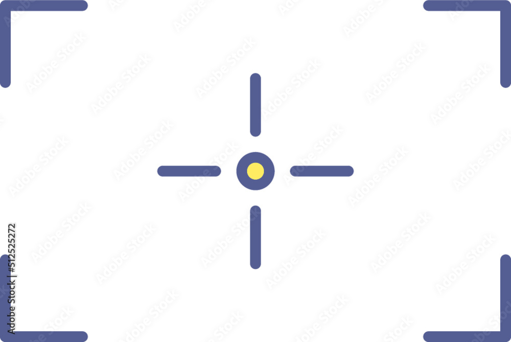 Unique Focus Vector Icon Unique Focus Vector Icon