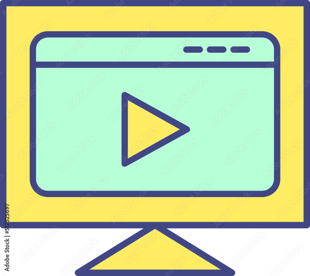 Video Streaming Vector Icon Video Streaming Vector Icon