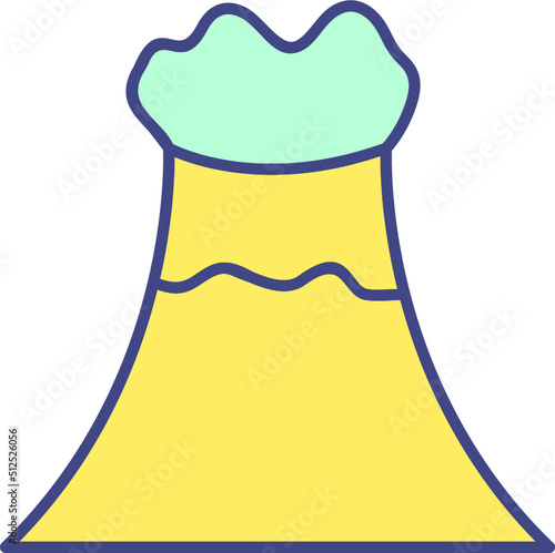 Volcano Vector Icon