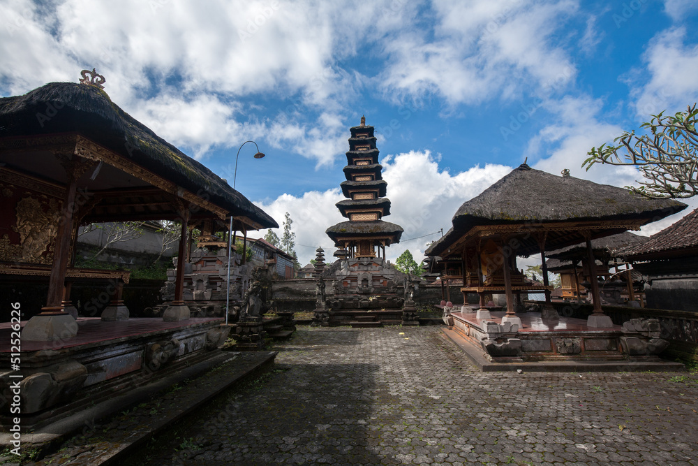 Besakih Temple, It's Hinduism temple in the village of Besakih on the Mount Agung and largest temple of Hindu religion in Bali, Indonesia