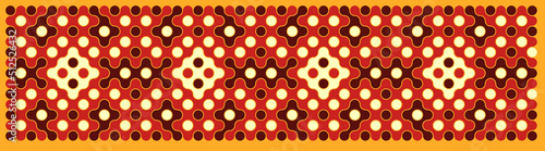 Multicolor truchet tiling connections illustration