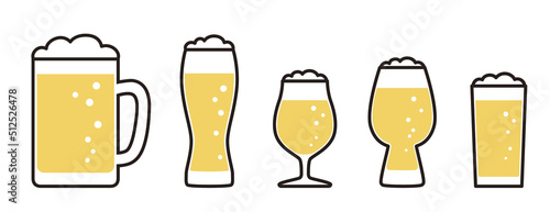 色々なビールグラス