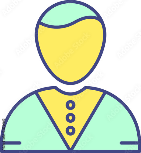 Casino Dealer Vector Icon