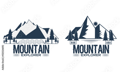 Mountain vector graphic design