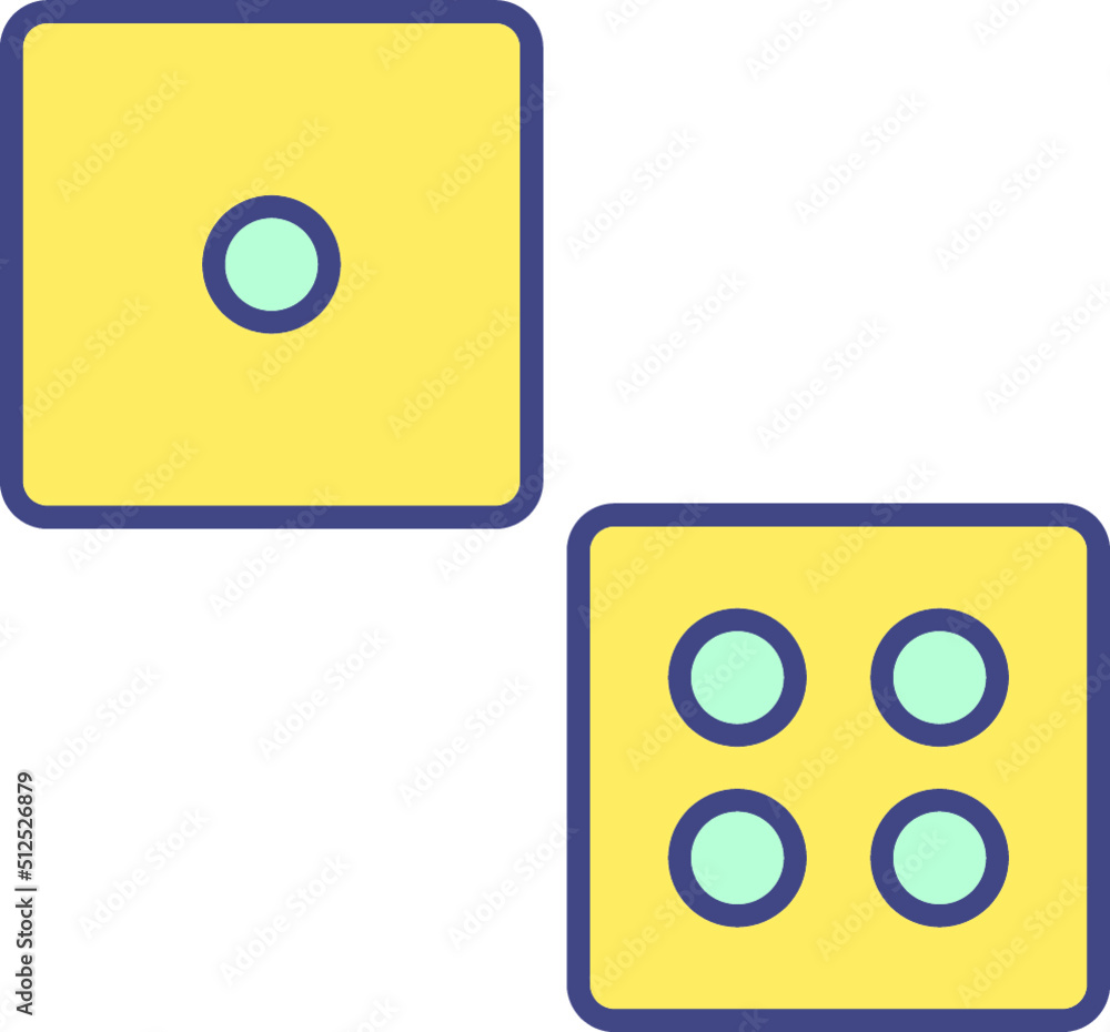 Dice Vector Icon Dice Vector Icon