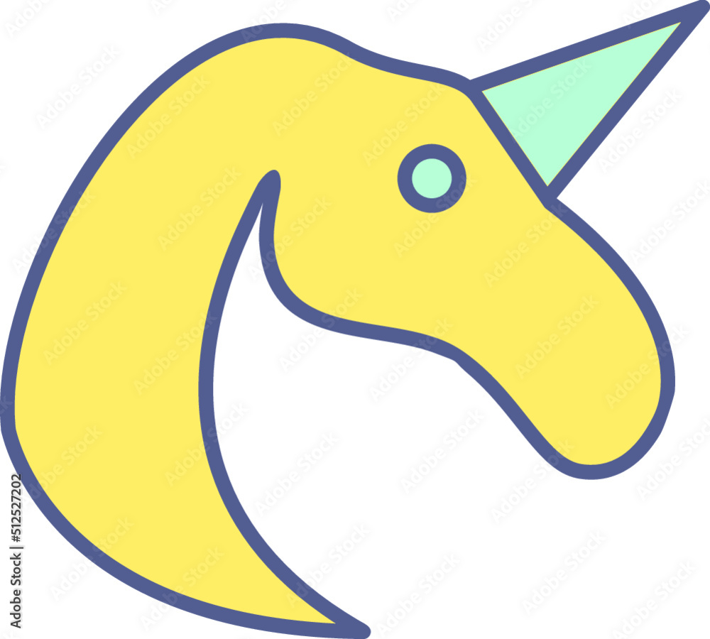 Obraz premium Unicorn Icon