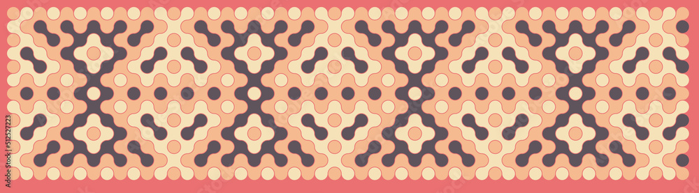 Multicolor truchet tiling connections illustration Multicolor truchet tiling connections illustration
