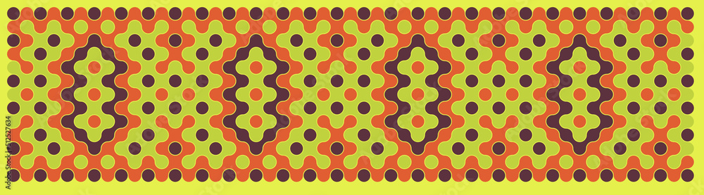 Multicolor truchet tiling connections illustration Multicolor truchet tiling connections illustration