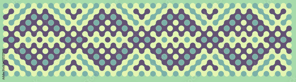 Multicolor truchet tiling connections illustration Multicolor truchet tiling connections illustration
