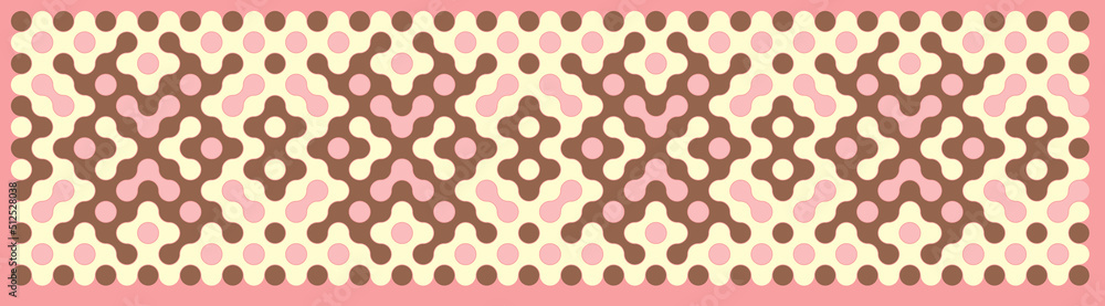 Multicolor truchet tiling connections illustration Multicolor truchet tiling connections illustration
