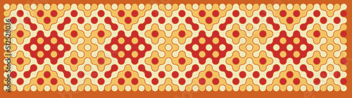 Multicolor truchet tiling connections illustration