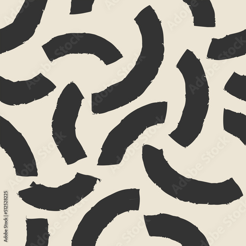 Seamless pattern background with astract paper cut shapes