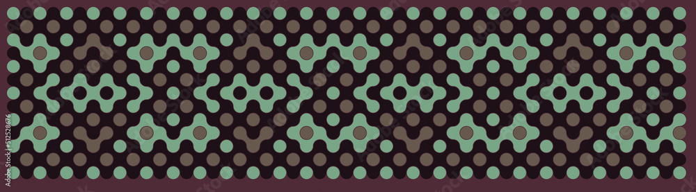 Multicolor truchet tiling connections illustration Multicolor truchet tiling connections illustration