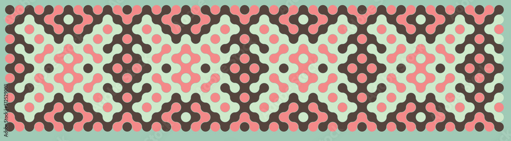 Multicolor truchet tiling connections illustration Multicolor truchet tiling connections illustration