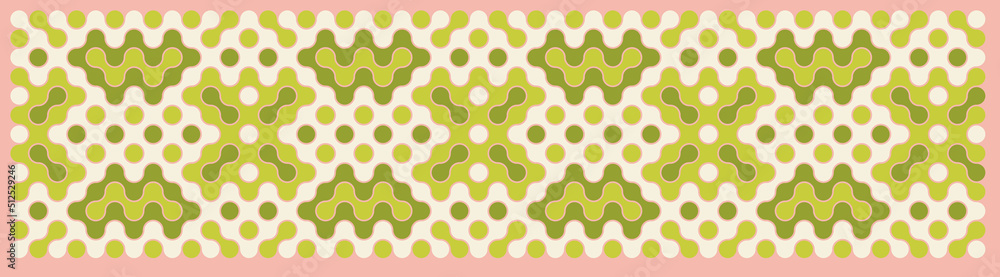 Multicolor truchet tiling connections illustration Multicolor truchet tiling connections illustration