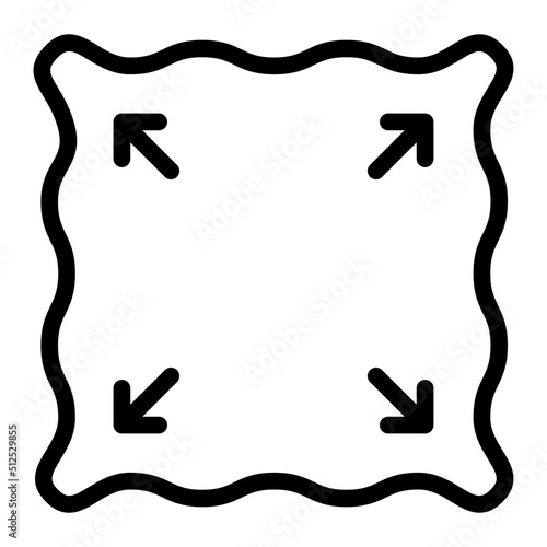 Stretchable line icon