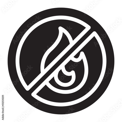 Fireproof glyph icon