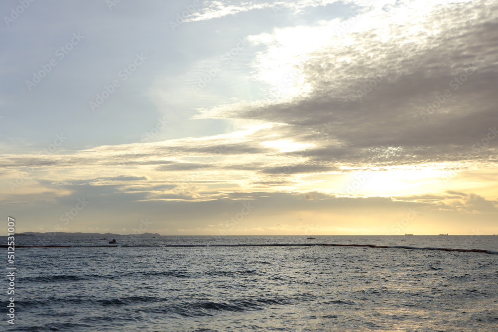 Beautiful sunset Landscape photo of Pattaya beach,Thailand. Summer vacation concept Beautiful sunset Landscape photo of Pattaya beach,Thailand. Summer vacation concept