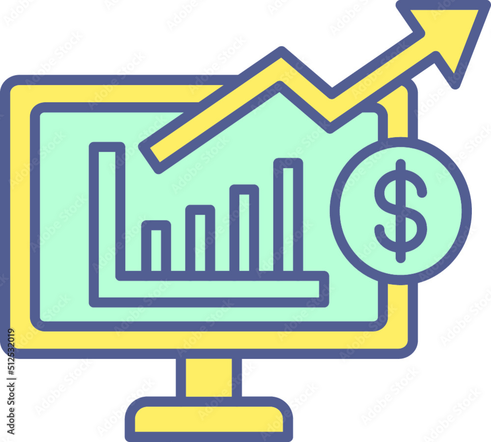 Unique Line Filled Icon