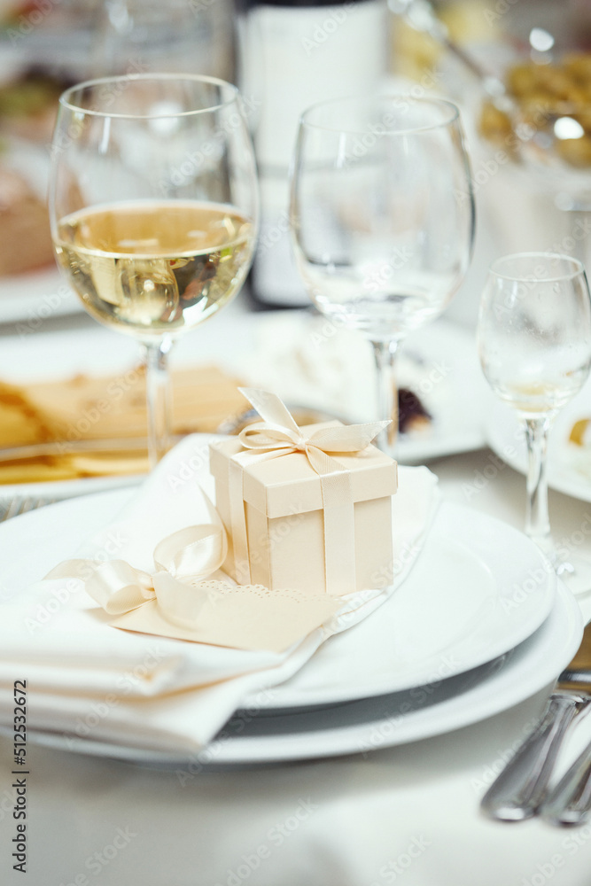 table setting for a dinner