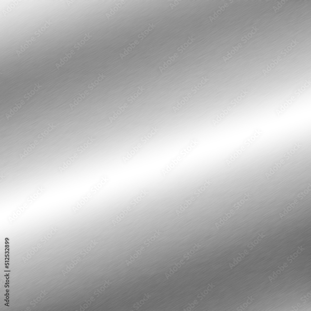 Obraz premium silver background metal texture with oblique line of light