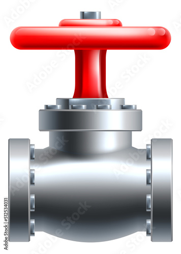 Pipe Wheel Industrial Pipeline Valve Icon