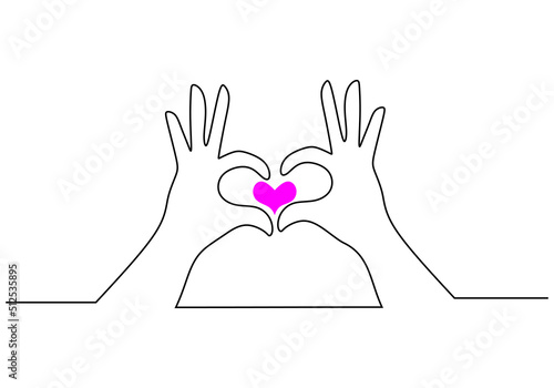One continuous single line ...