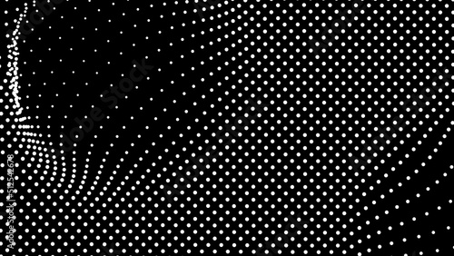 Dome-shaped protrusion part seine by stretching mesh for the illusion three-dimensional deformation of the surface. Screen media video trippy. Mesh LCD display. Scale size different hole space.