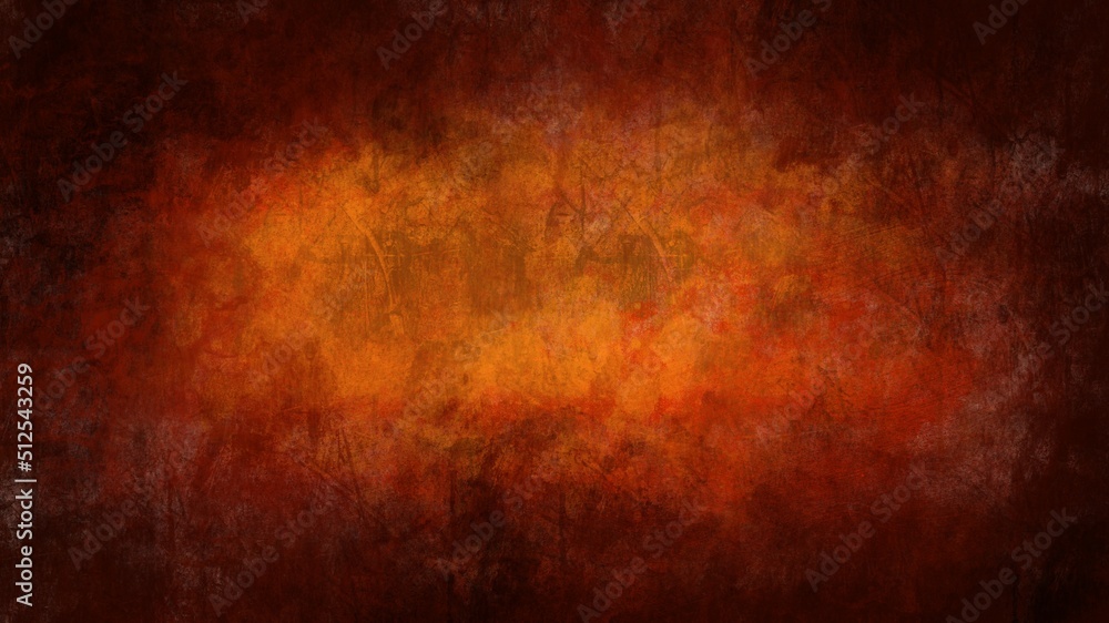 Abstract dark red and orange background vintage grunge texture , Wallpaper Illustration background 