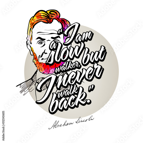 Abraham Lincoln sayings with Portrait