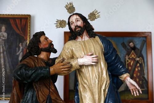 Obraz na płótnie Fray Pedro Gocial museum in San Francisco's convent, Quito, Ecuador