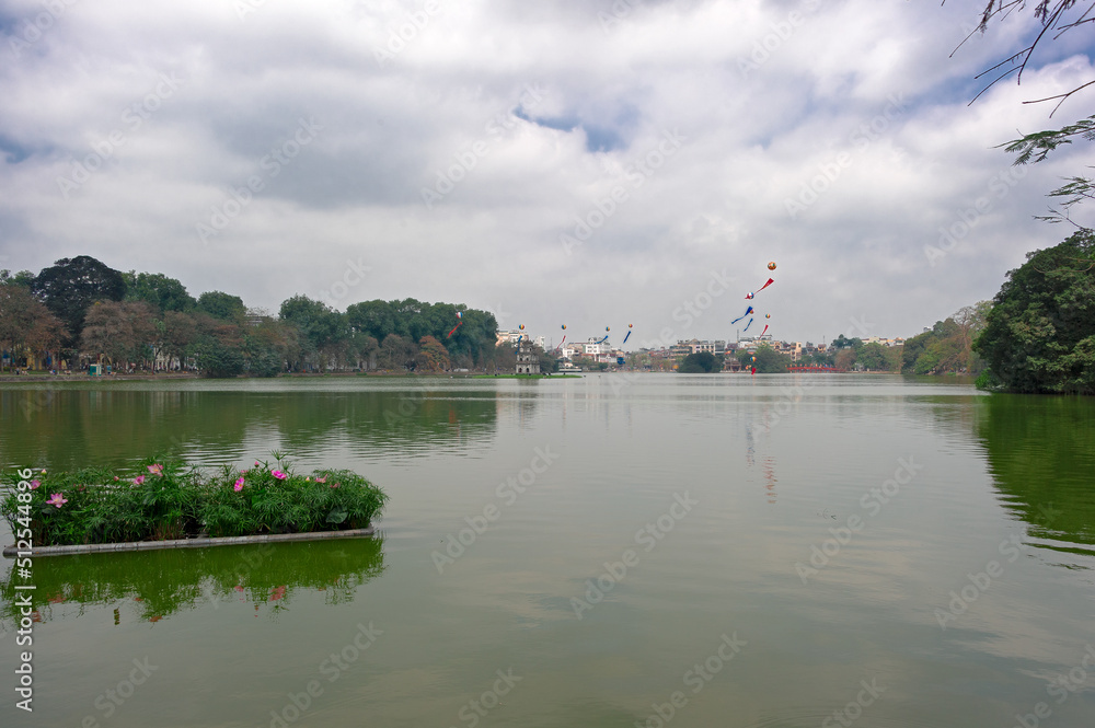 Hoan Kiem Lake or Returned Sword Lake is a freshwater lake located in the historic center of Hanoi