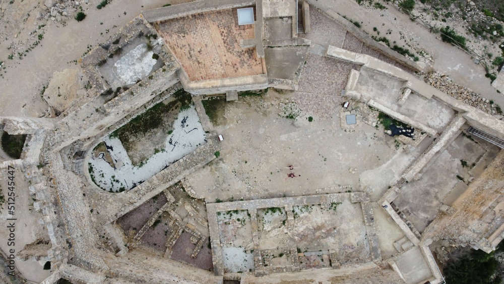 French castle from aerial perspective French castle from aerial perspective
